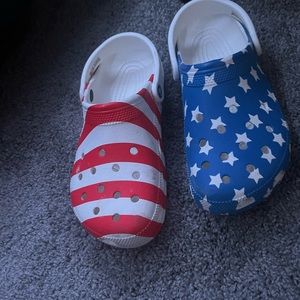 american flag crocs unisex